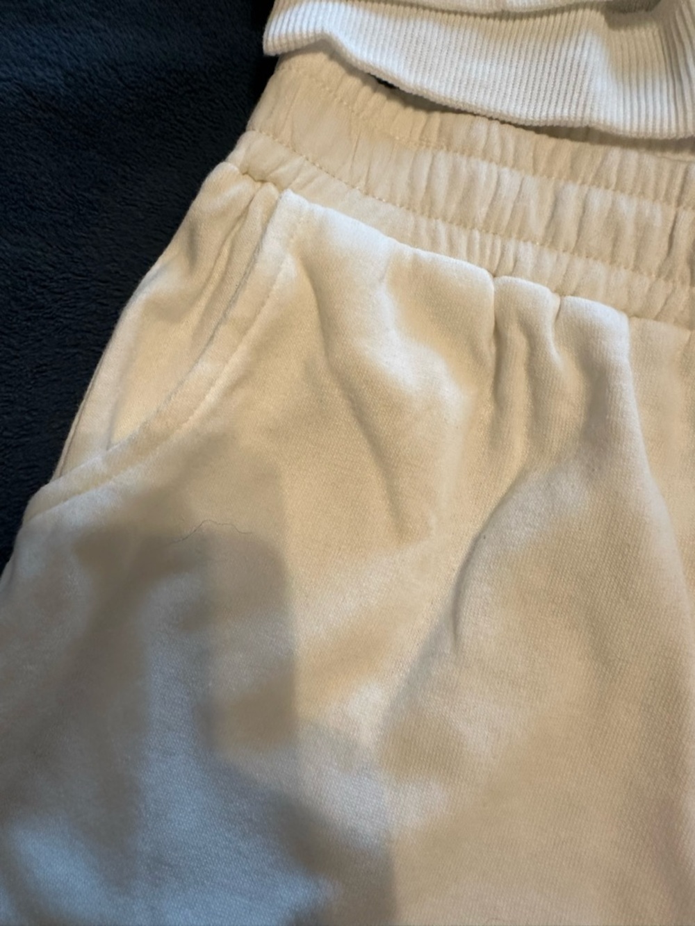 Papermoon Cream Textured Loungewear Set - Picture 2 of 8